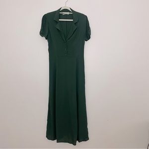 Urban Outfitters Green Maxi Dress  100% Viscose size XS